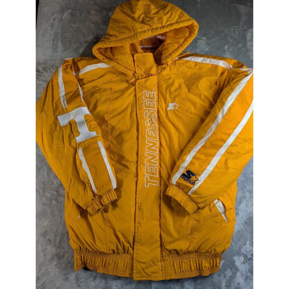 Rare VTG 80s Tennessee Volunteers Starter Puffer Jacket Windbreaker NCAA Size M